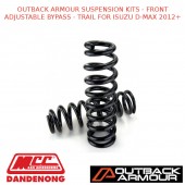 OUTBACK ARMOUR SUSPENSION KITS - FRONT ADJ BYPASS - TRAIL FITS ISUZU D-MAX 12 +